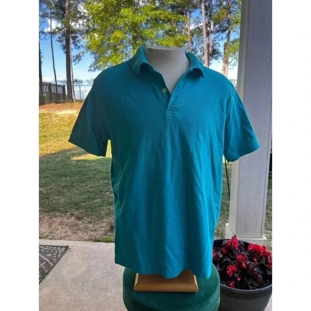 St. John’s bay turquoise polo size large